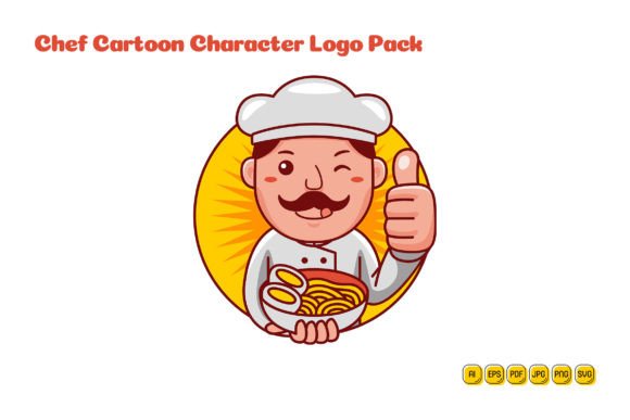 A Versatile Vector Collection: Chef Cartoon Character Logo 01