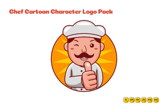 Chef Cartoon Character Logo 02: Your Foundation for Flexible Brand Identity