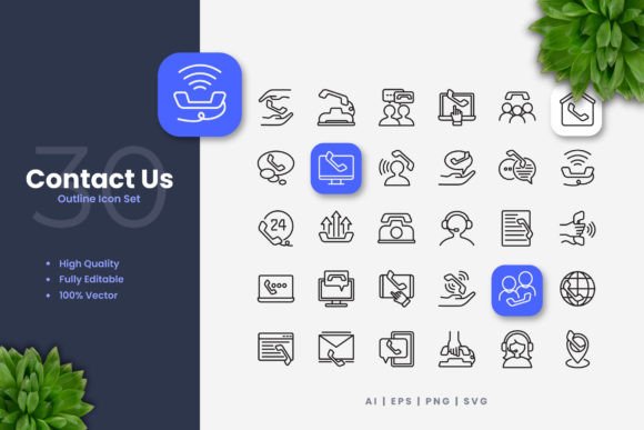Contact Us Icons: A Simple Toolkit for Communication and Connection