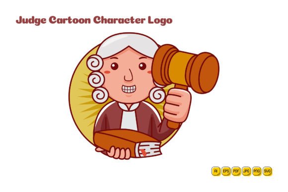 Judge Cartoon Character Logo 04: A Visual Toolkit for Modern Brand Narratives