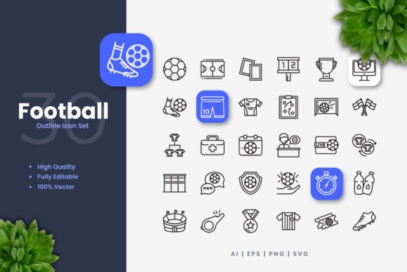 The Power and Practicality of Football Icon Collections in Digital and Print Design