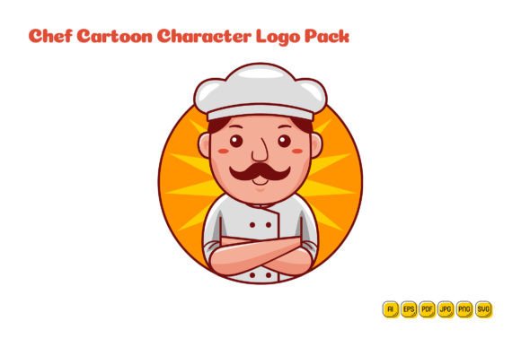 Unlock Creative Freedom with Chef Cartoon Character Logo 06